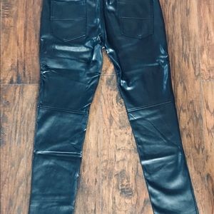 Men’s leather Moto pants.